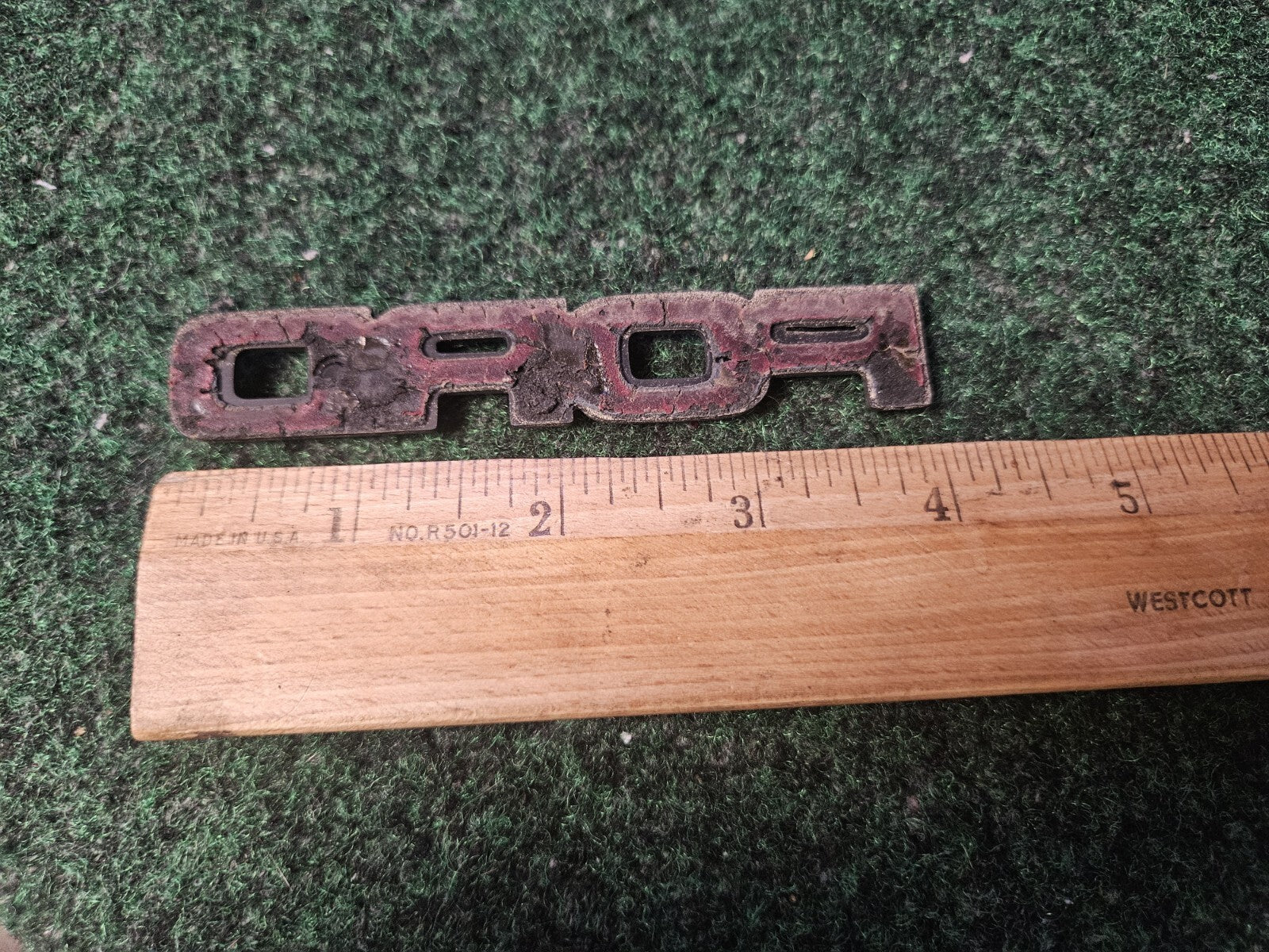 Ford OEM Vintage 4" Emblem Badge Logo Nameplate Name Plate E0ZB-8C046-AWA 4M8