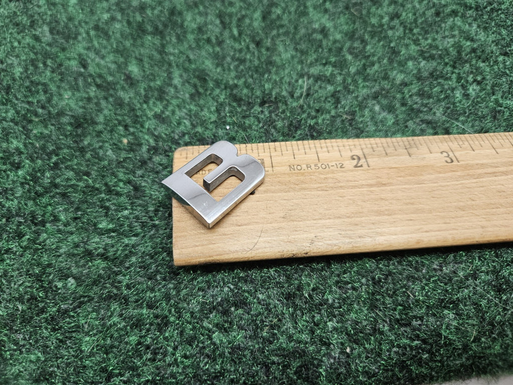 OEM "B" Chrome Individual Letter Lettering Emblem Badge Logo Nameplate 3D 7S7