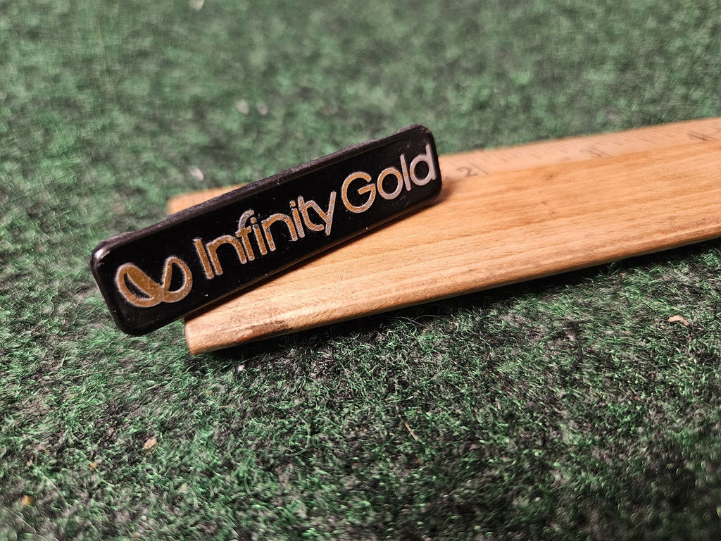Infinity Gold Speaker Badge Emblem Logo Name Plate 3M3