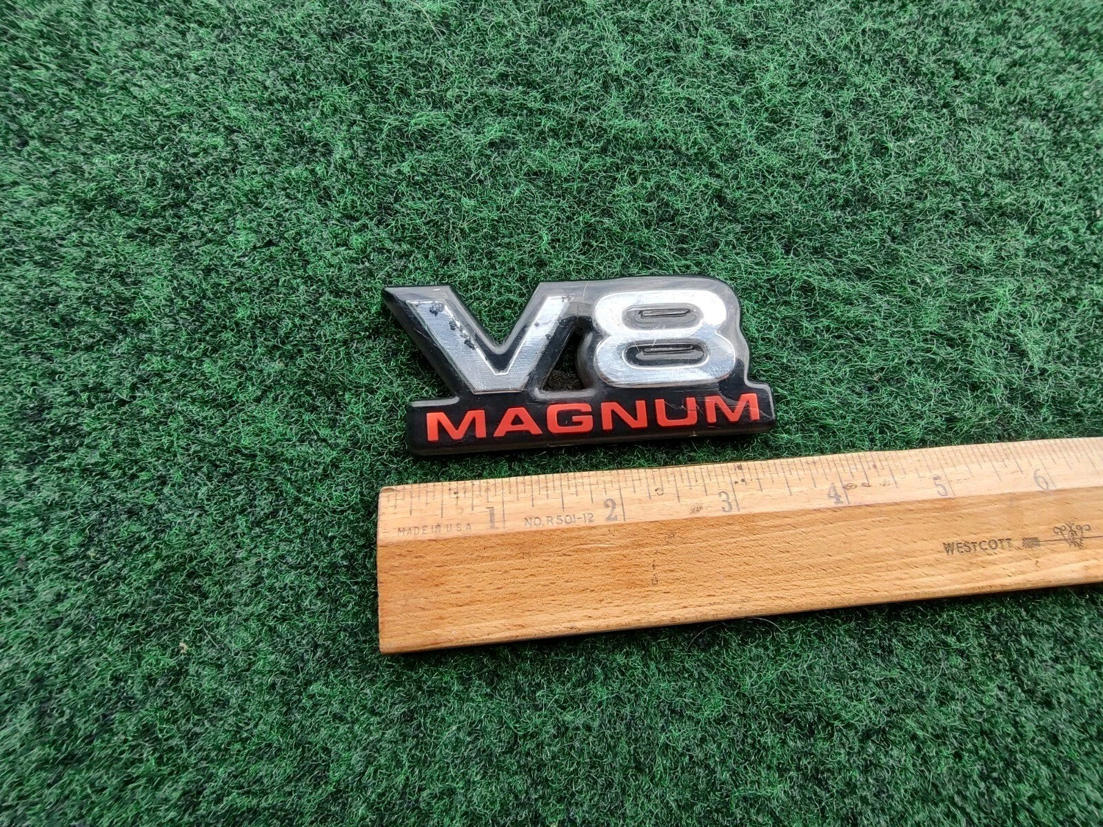 Dodge V8 Magnum Front Fender Plastic Emblem Badge Logo Nameplate Name Plate 5S2