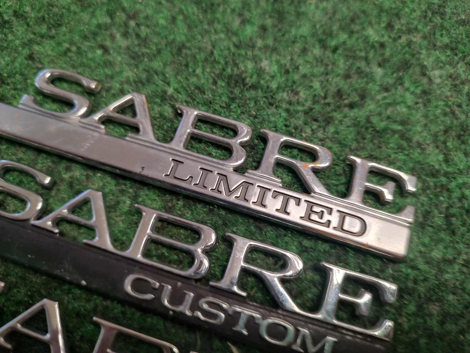 (3) BUICK LESABRE LIMITED Custom REAR LID SIDE EMBLEM LOGO BADGE SYMBOL OEM 4S9