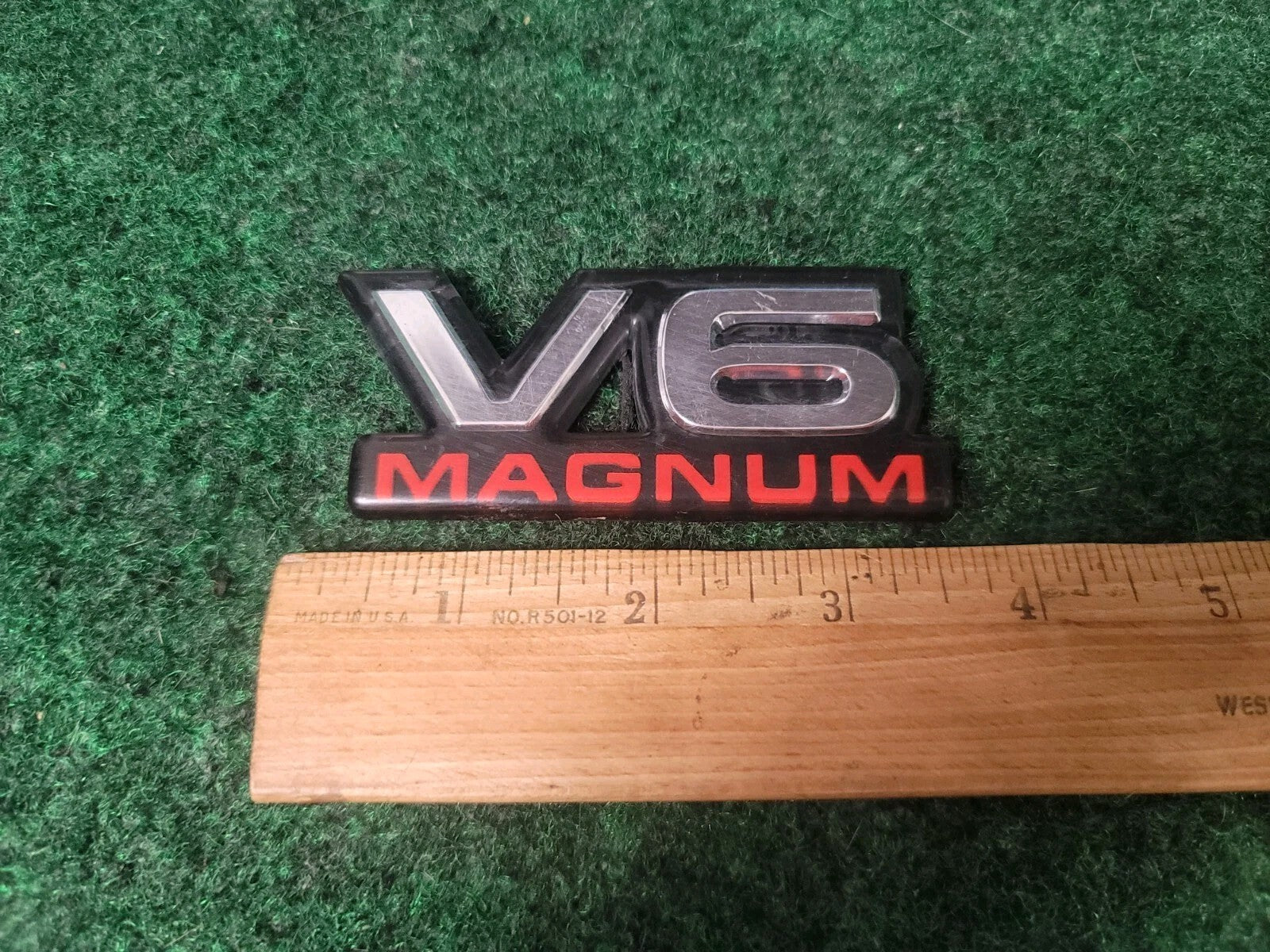 Dodge V6 Magnum Badge Emblem Name Plate Logo OEM 5S8