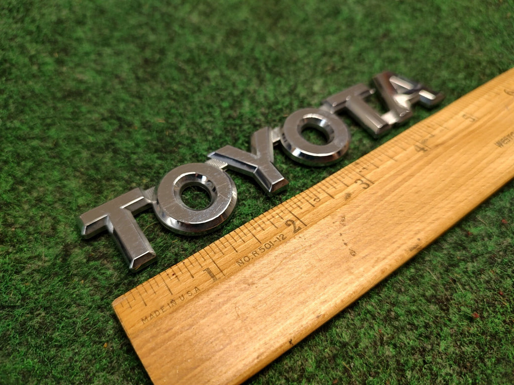 Toyota Rear Trunk Lid Emblem Name Plate Nameplate ~5.125" Chrome OEM 4S4
