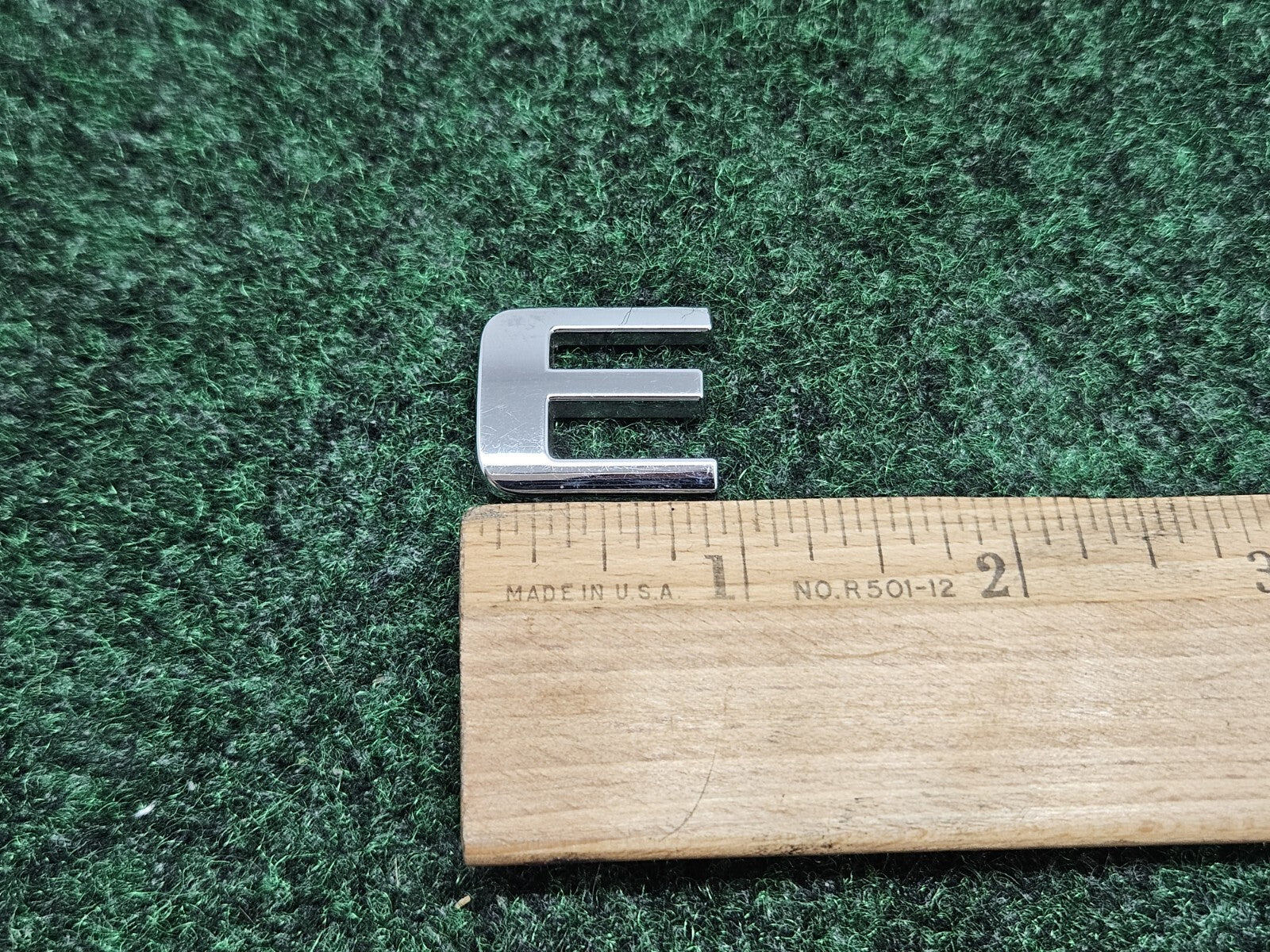 OEM Chrome "E" Hood Hatch E Individual Letter Emblem Badge Logo Nameplate 7S9