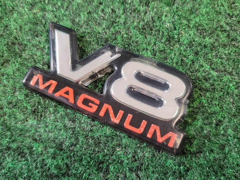1994-2001 V8 Magnum Fender Door Emblem Nameplate Badge Ram Durango Van OEM 1M3