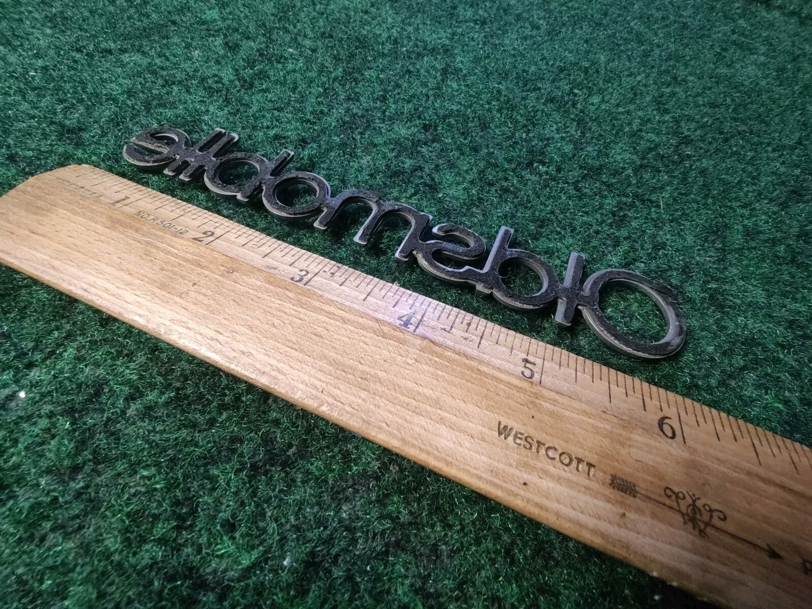 Oldsmobile Chrome Emblem Badge Logo Nameplate Name OEM Plate 3S5