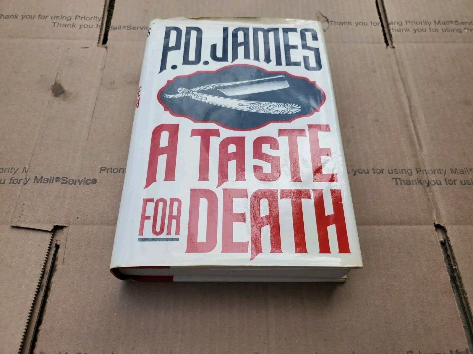 PD James A Taste For Death - First American Edition 1st 1986 Hardcover Book B7