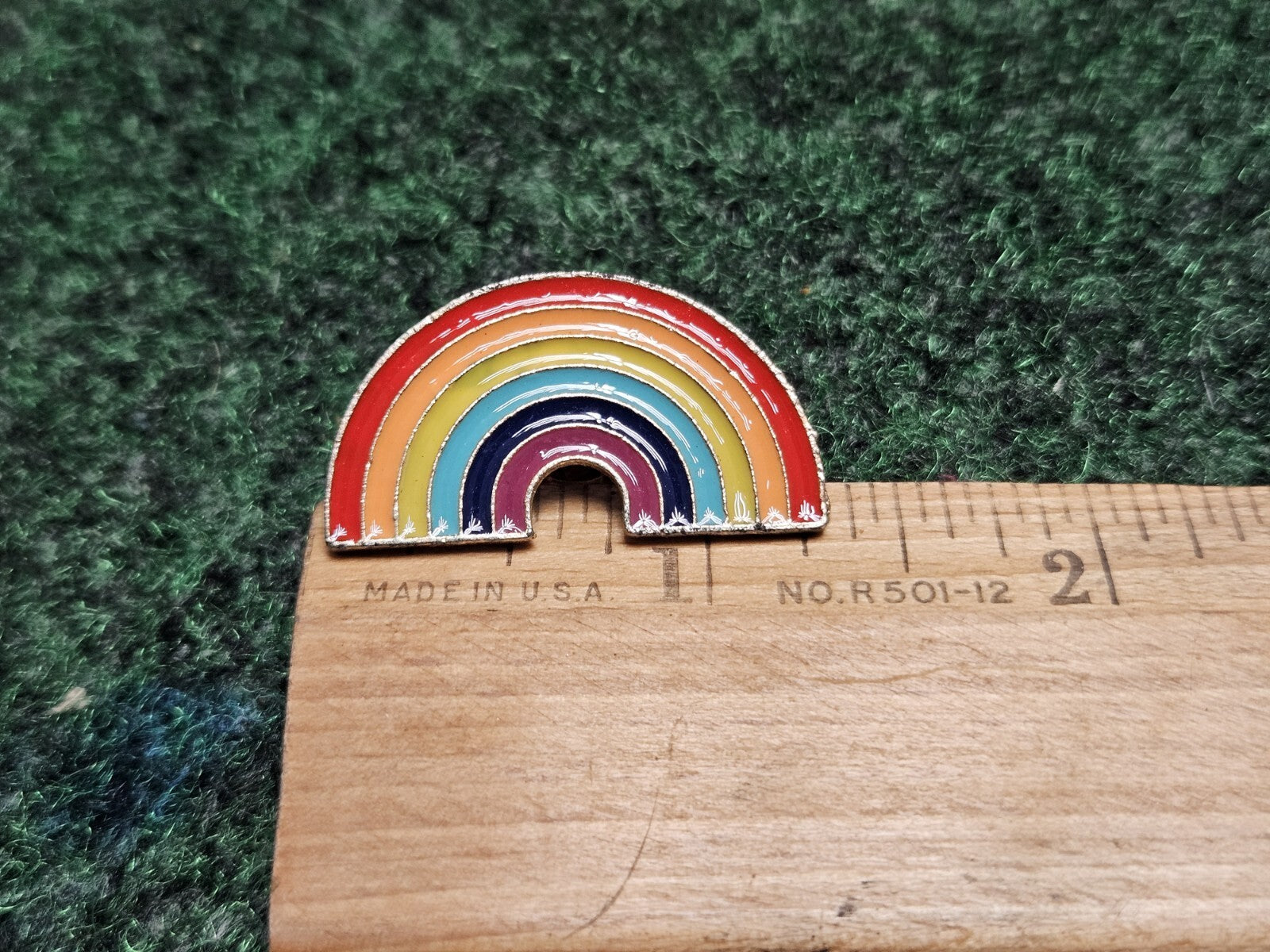 Rainbow Enamel And Cloud Collectible Pin Hat Lapel Souvenir Brooch