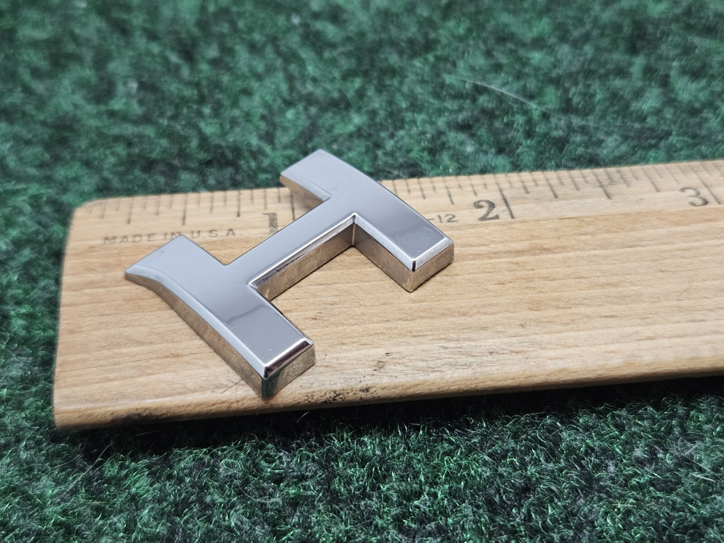 OEM "H" Chrome Individual Letter Lettering Emblem Badge Logo Nameplate 3D 7S7
