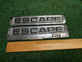 (2) 2008 09 10 11 12 FORD ESCAPE CHROME EMBLEM NAME PLATE LOGO BADGE OEM 2S4