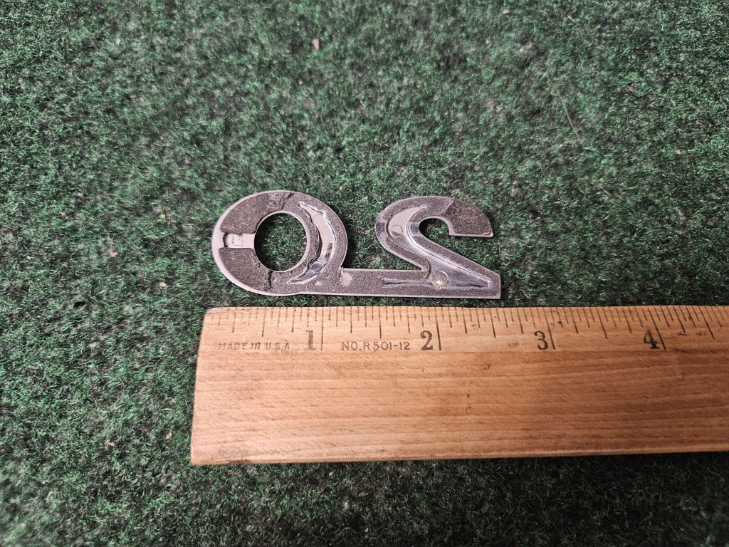 2.0 Emblem Name Plate Badge Logo Sign Rare OEM 4S7