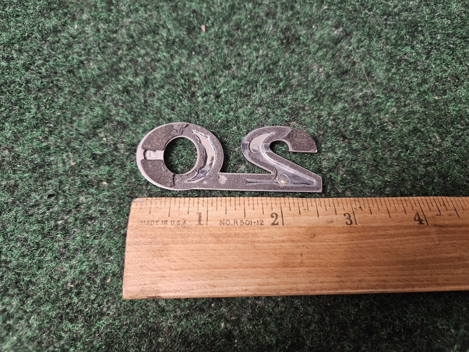 2.0 Emblem Name Plate Badge Logo Sign Rare OEM 4S7