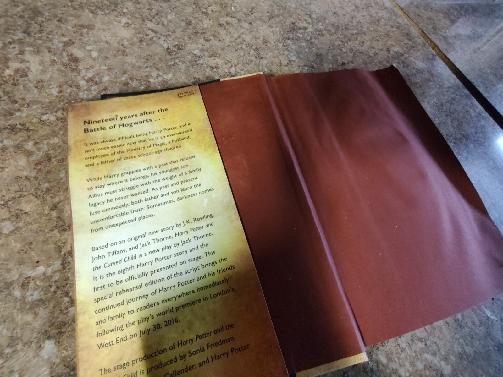 Harry Potter and the Cursed Child Hardcover B12