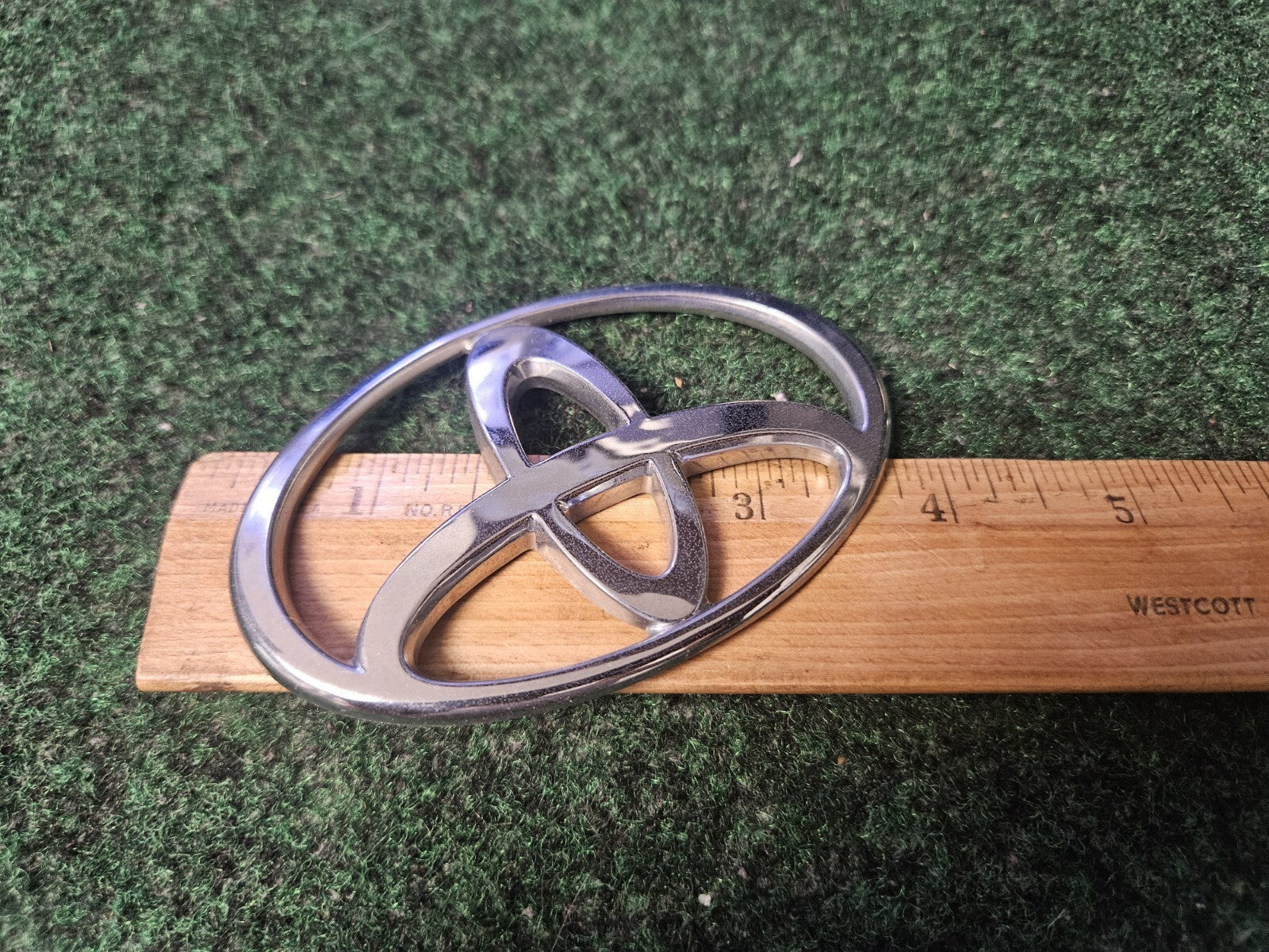 Toyota Chrome Emblem Logo Symbol Unknown Model ~3.5" 2364 4M8