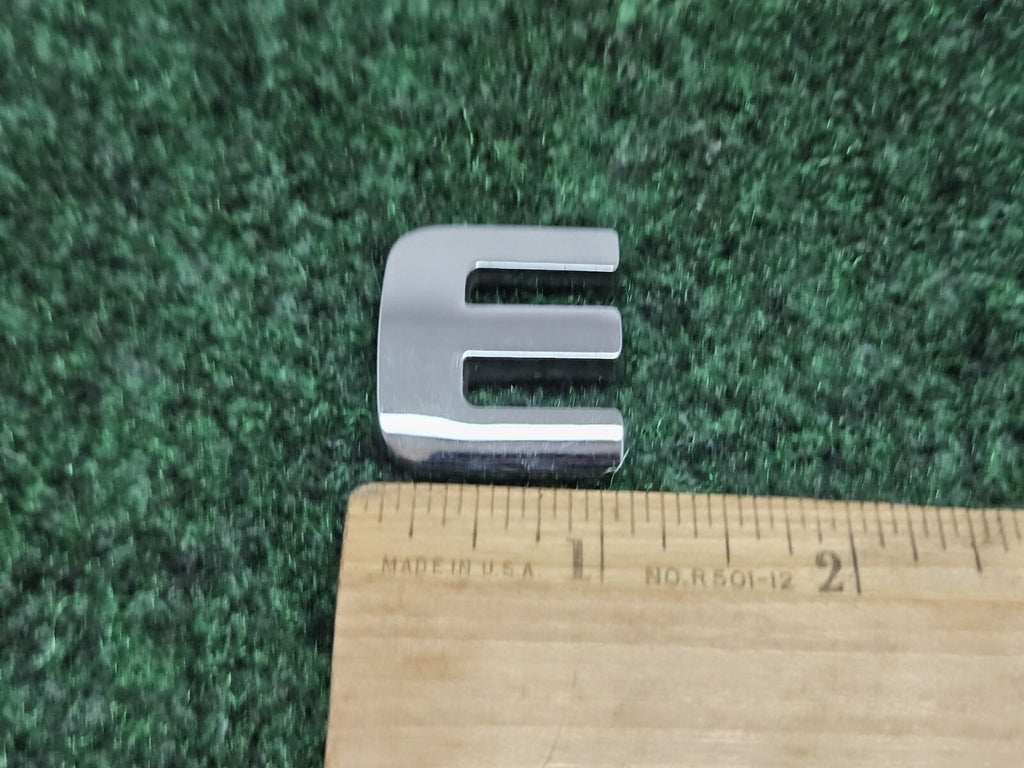 OEM "E" Chrome Individual Letter Lettering Emblem Badge Logo Sign Nameplate 7S6