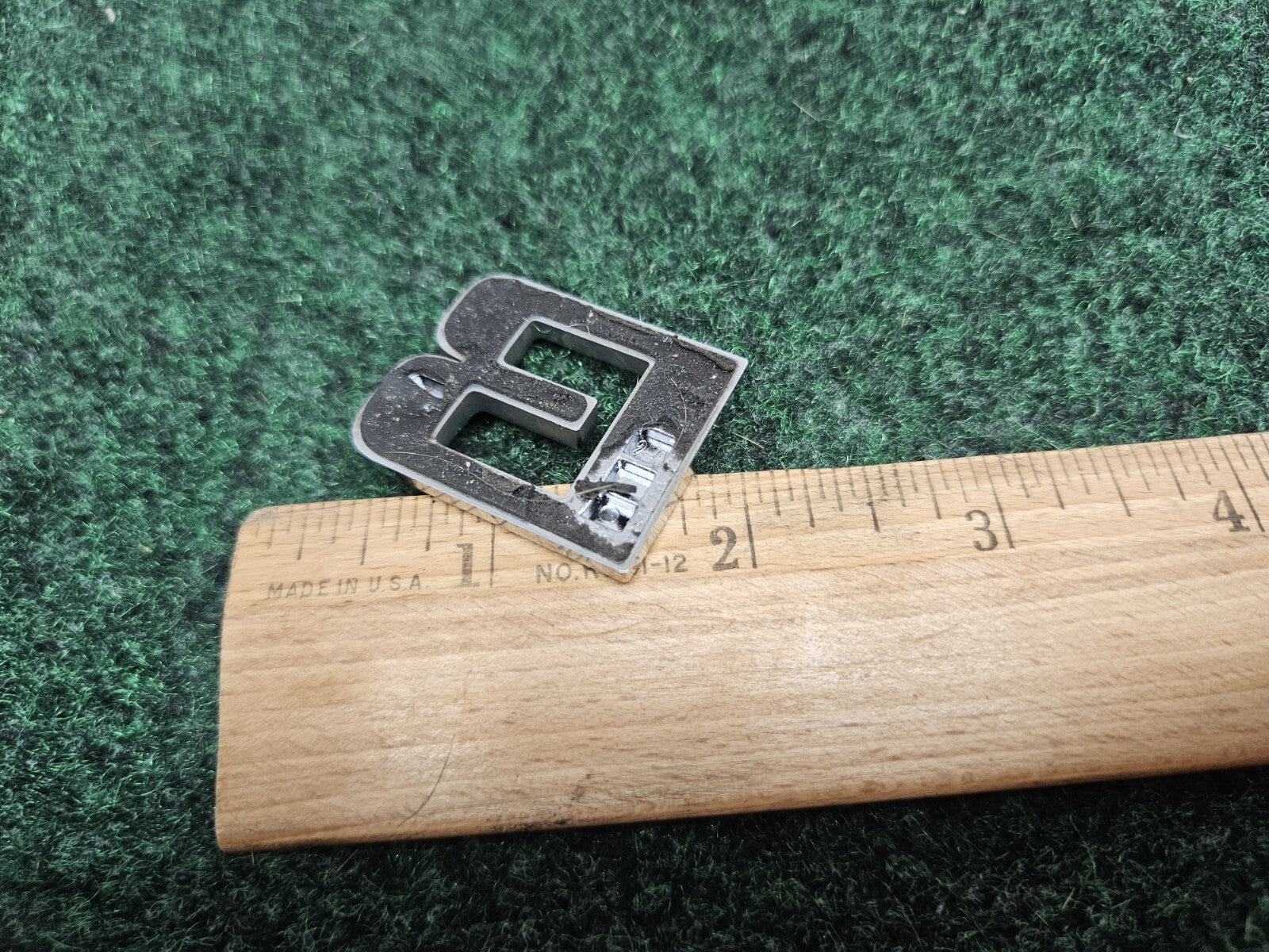 OEM "B" Chrome B Individual Letter Lettering Emblem Badge Logo Nameplate 3D 7S7