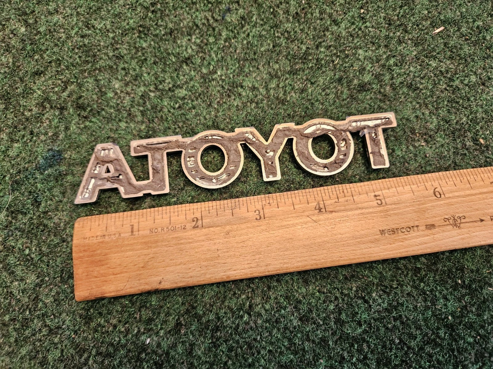 Toyota Rear Trunk Lid Emblem Name Plate Nameplate 5.5" Chrome OEM 5M4