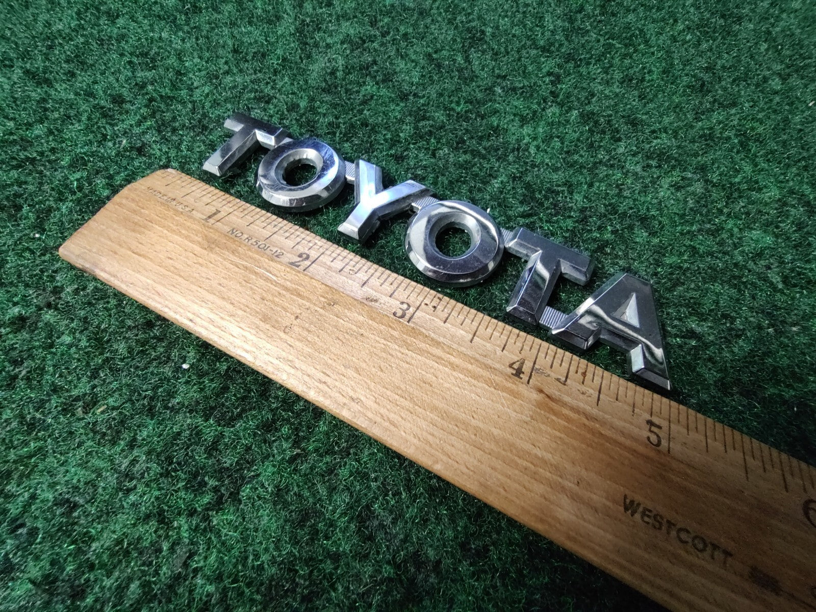 Toyota Luggage Compartment Door Name Plate Emblem 5.1" Genuine Oem 4S4
