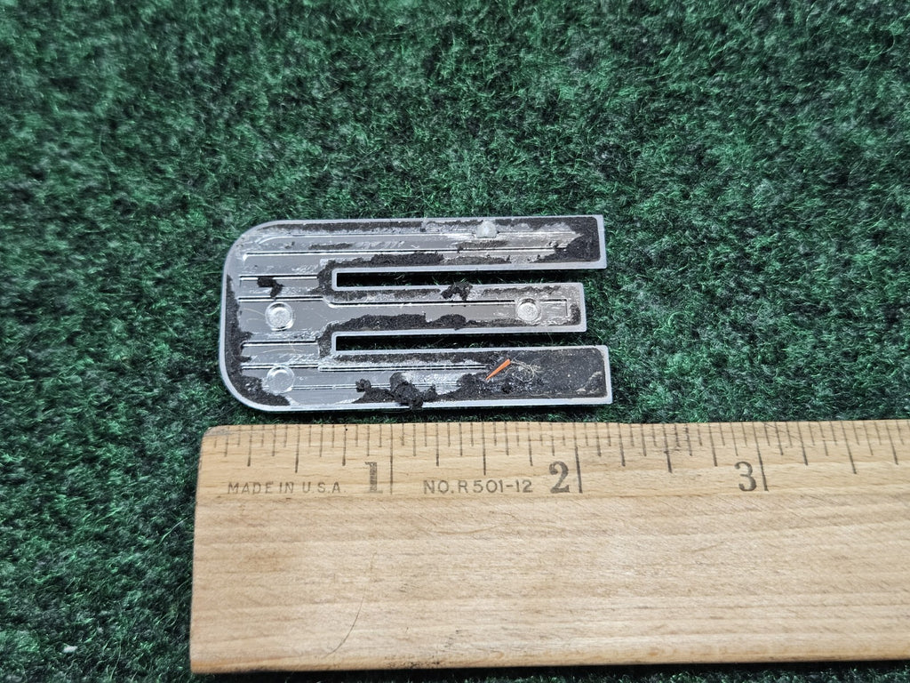 OEM Chrome "E" Hood Hatch Individual Letter Emblem Badge E Logo Nameplate 2S2