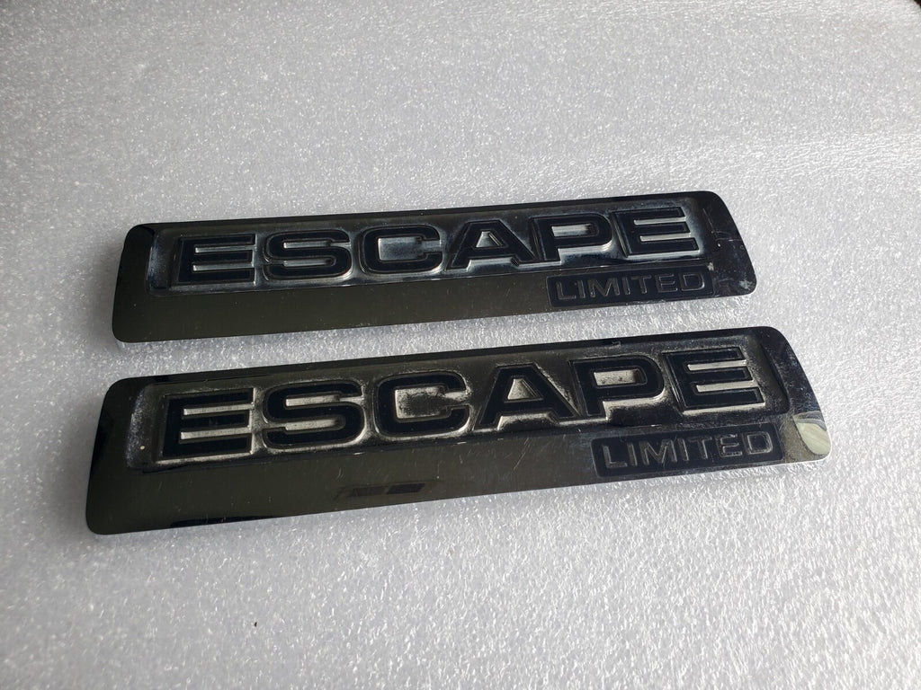 (2)08 09 10 11 12 FORD ESCAPE LIMITED REAR GATE CHROME EMBLEM LOGO BADGE OEM 2L3