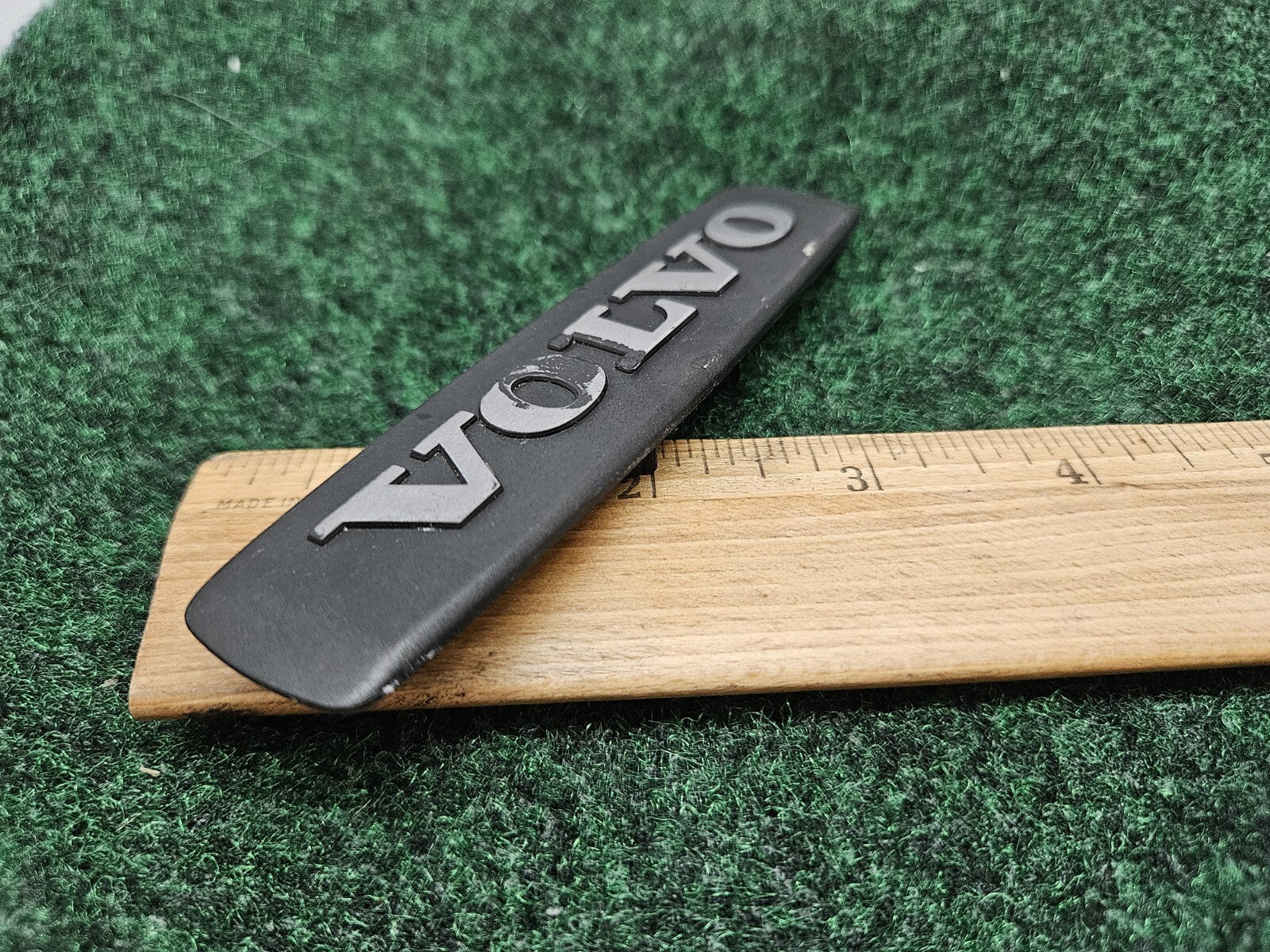 1990's VOLVO Emblem Badge Nameplate Plastic Chrome Script Car Part OEM GL3