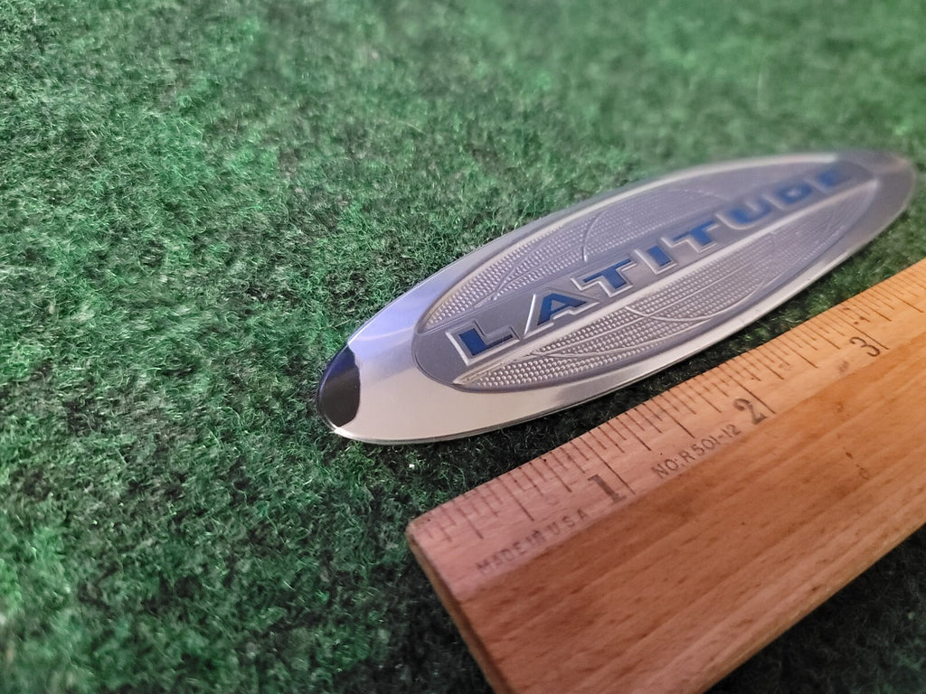 LATITUDE JEEP REAR EMBLEM LOGO BADGE SIGN SYMBOL DECAL USED 2S9