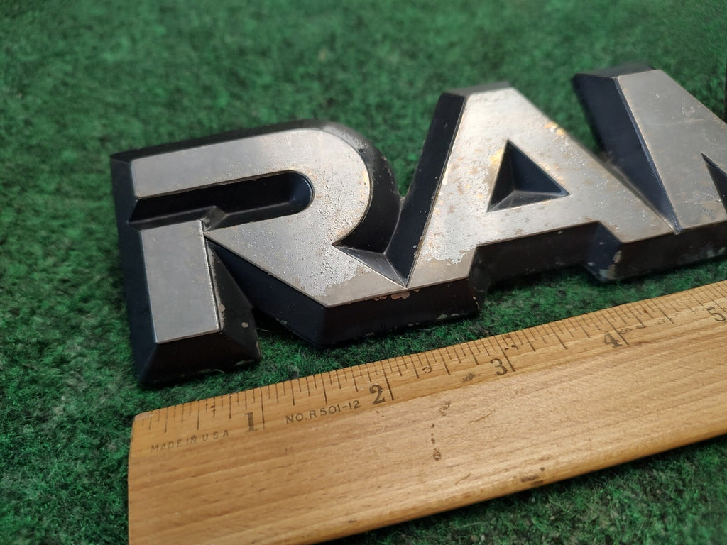1981-1993 Dodge Ram Front Fender Side Emblem Badge Logo Nameplate Name Plate 4S5