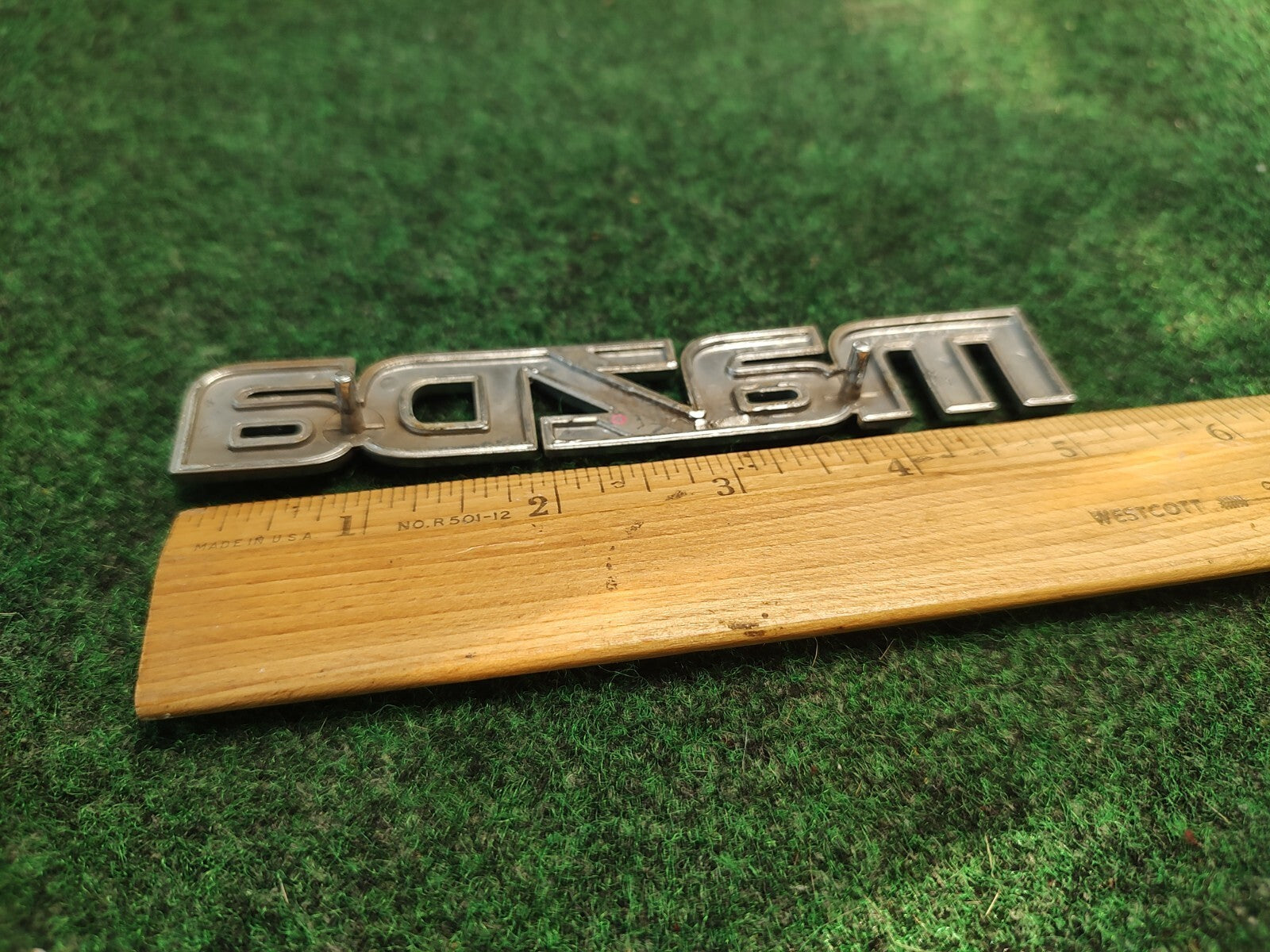 2002-2003 Mazda Protege 5 Rear Emblem Ornament Maker Name B25R-51-710 OEM 3S8