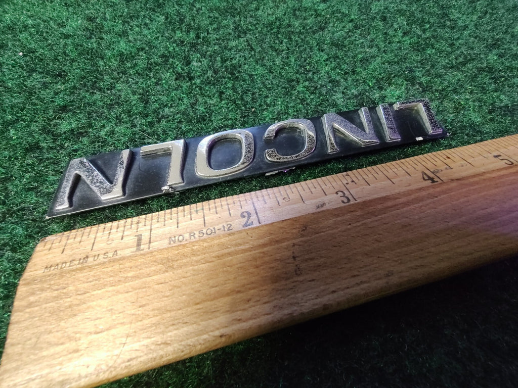 Lincoln OEM  Plastic Vintage Emblem Badge Logo Nameplate Name Plate 4.75" 6S4