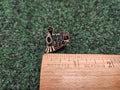 Black & Green Steam Engine Bike Motorcycle Hat Cap Lapel Pin