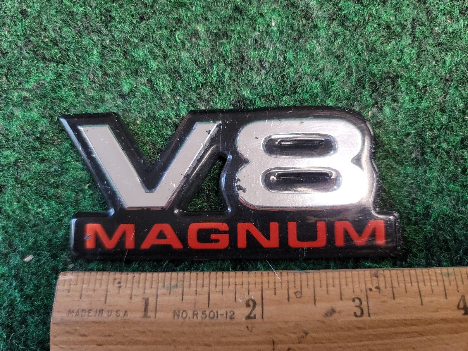 94 95 96 97 98 99 00 01 DODGE RAM V8 MAGNUM SIDE EMBLEM LOGO BADGE SIGN 7L1
