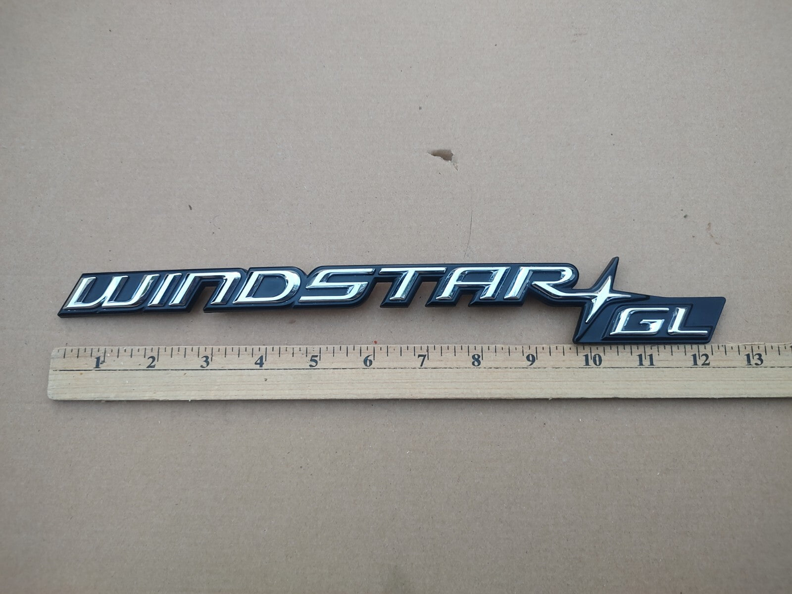 1995 1996 1997 Ford Windstar GL Emblem F58B-1643156-FA Chrome Finish OEM 7S4