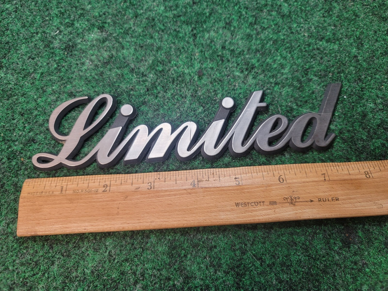Vintage "LIMITED" Emblem Badge Nameplate Name Plate Badge Logo 3S9