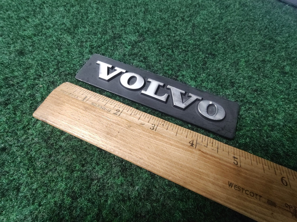Volvo OEM 240 & 960 Black Metal Side Fender Emblem Badge Logo 1321746 8L3