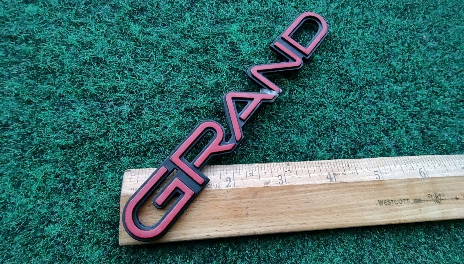 Pontiac 1992-1995 Grand Emblem Badge Logo Nameplate Name Plate 5S3