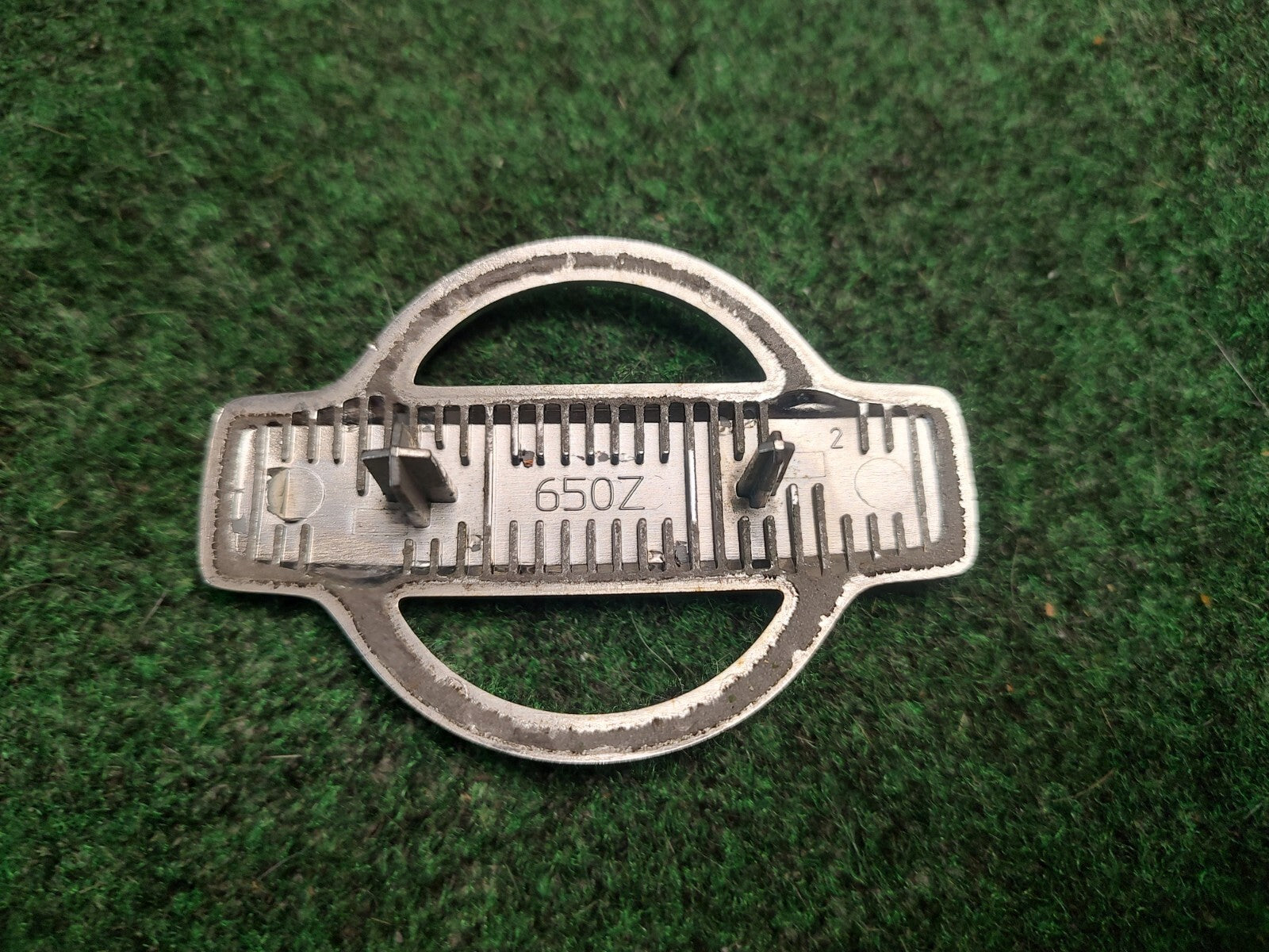 650Z NISSAN CHROME EMBLEM LOGO BADGE SIGN SYMBOL OEM 3S5