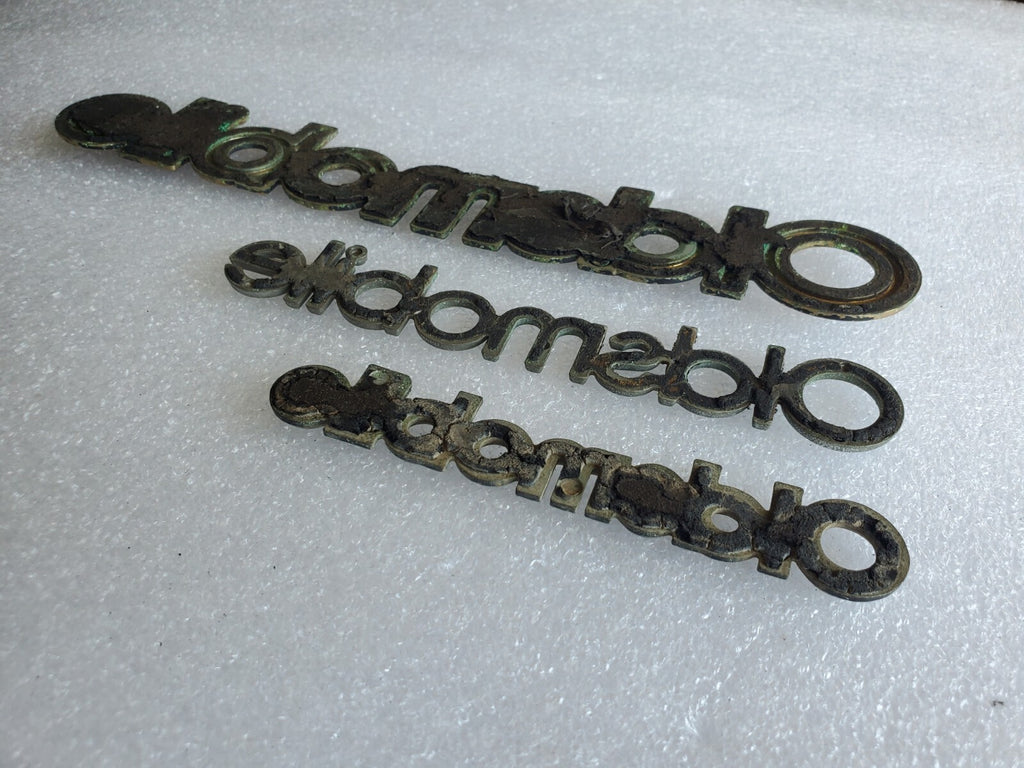 (3) Oldsmobile OEM Chrome Emblem Badge Logo Nameplate Name Plate VNTG