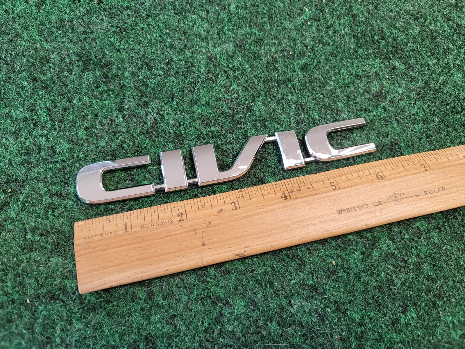 01 02 03 04 05 HONDA CIVIC COUPE SEDAN REAR LID EMBLEM LOGO BADGE SIGN OEM 1M4