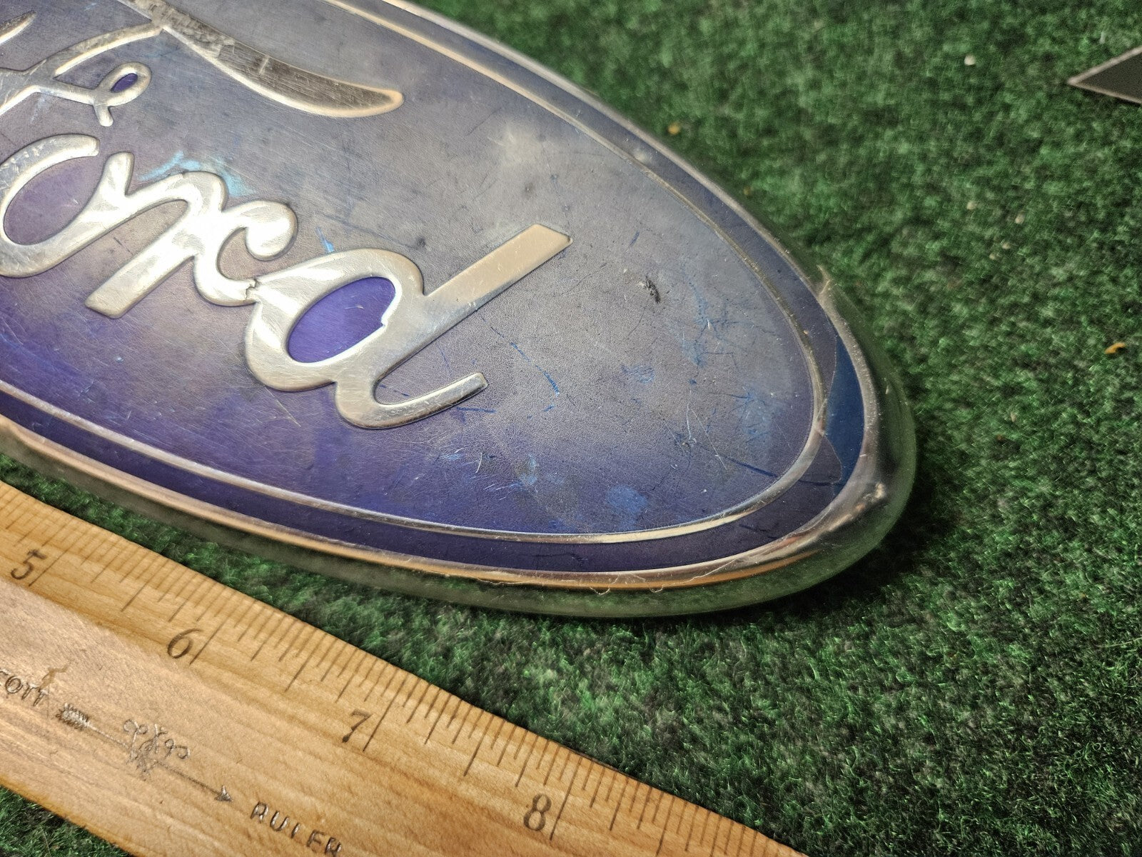 Ford Front Grille Emblem OEM 4L34-15402A16-AB 4L34-15402A16-BA Oval Badge 9" 3M4