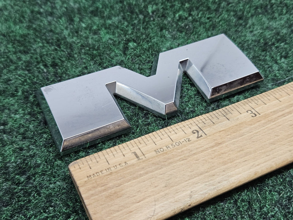 OEM "M" Silver Individual Letter Lettering Emblem Badge Logo Nameplate 7S8