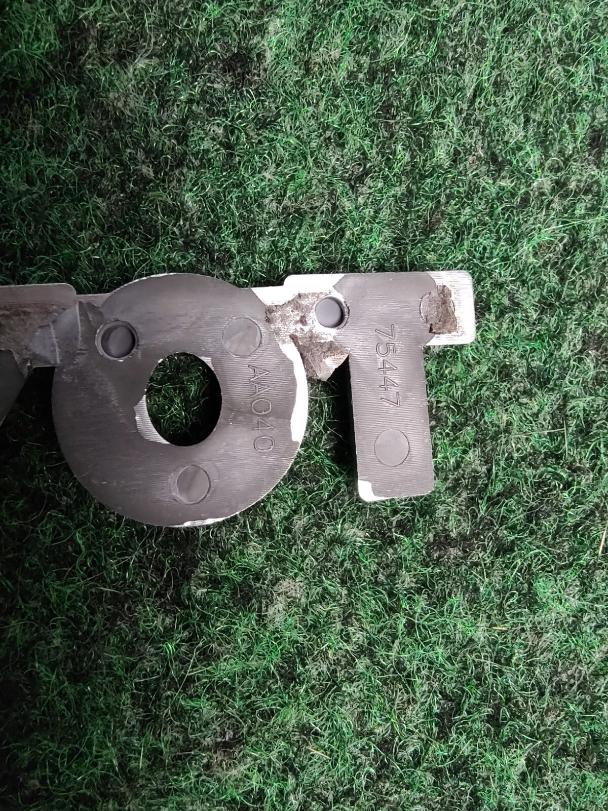 TOYOTA 04-08 Solara 09-11 Matrix Rear Trunk Lid Hatch Emblem OEM 75447-AA040 4S4