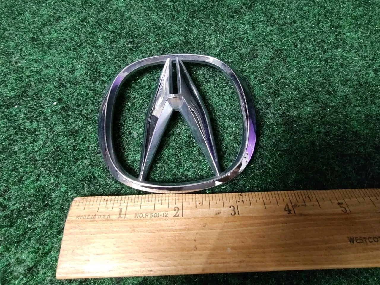 2000-2006 ACURA MDX A EMBLEM REAR TRUNK LID LOGO SYMBOL BADGE CHROME OEM 3M1