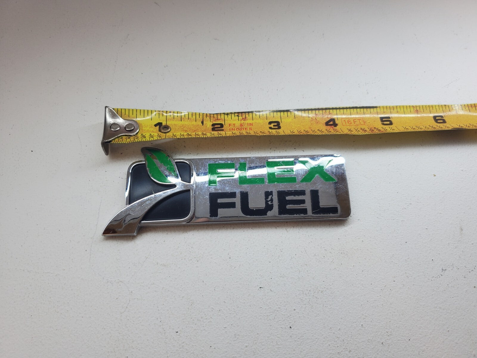 08-12 Ford Escape XLT Rear Gate Chrome Flex Fuel Emblem Badge Logo 2009-2012 5L1