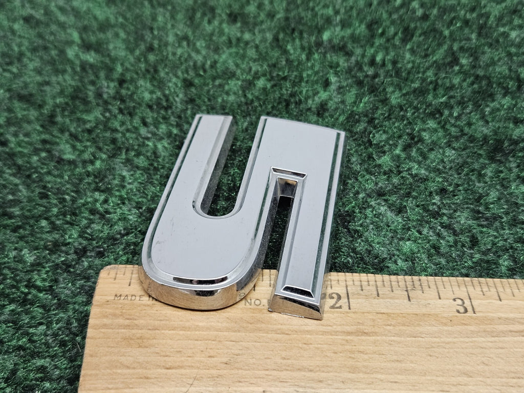 OEM 3D "5" Chrome Individual Number Lettering Emblem Badge 3D Logo Nameplate 7S9