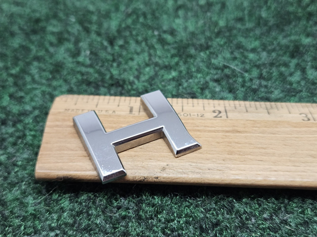 OEM "H" Chrome Individual Letter Lettering Emblem Badge Logo Nameplate 3D 7S7