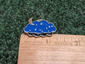 Cloud Moon And Stars Enamel Lapel Pin Brooch Button Snap On