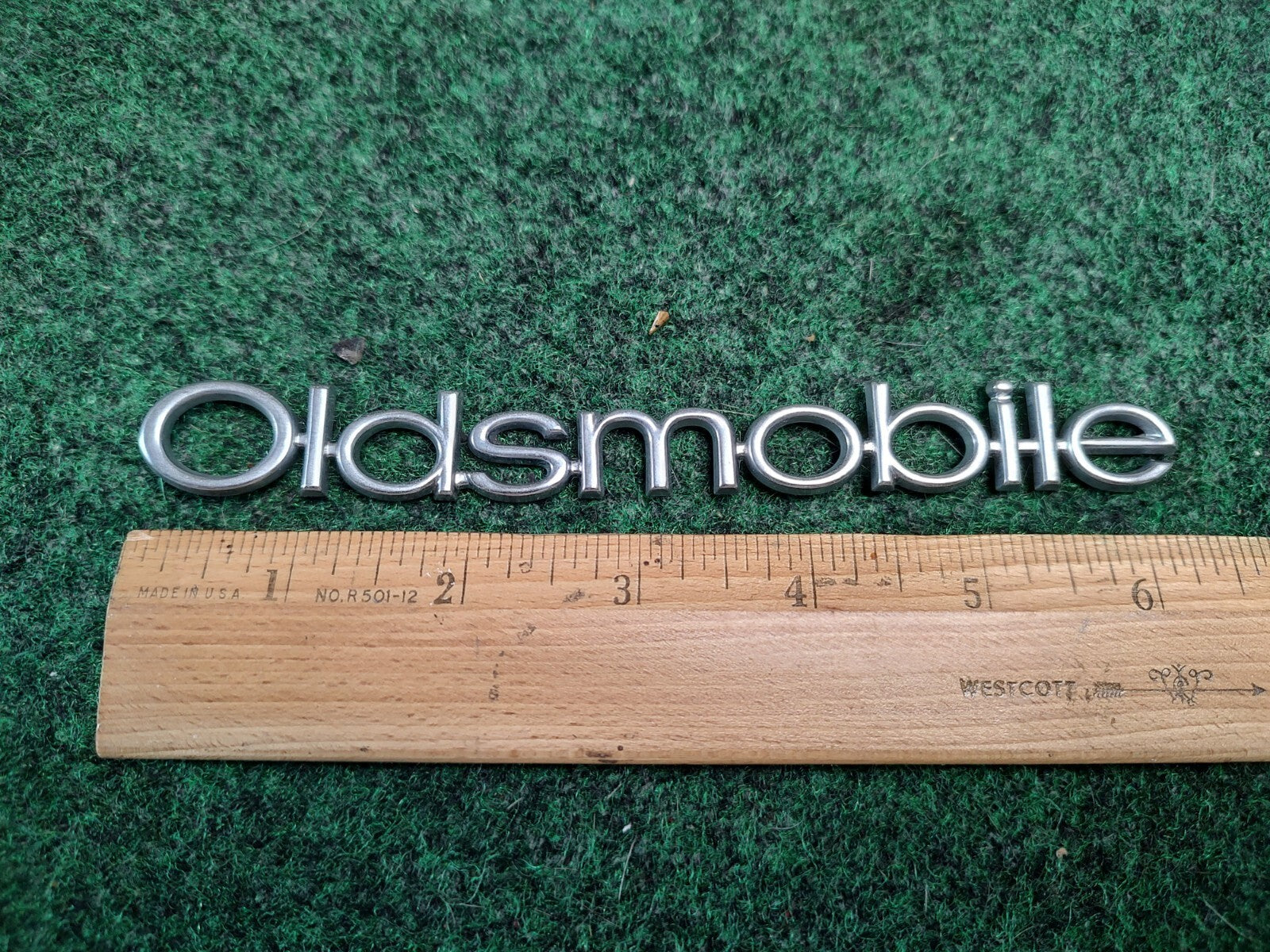 Oldsmobile OEM Chrome Emblem Badge Logo Nameplate Name Plate 2S3