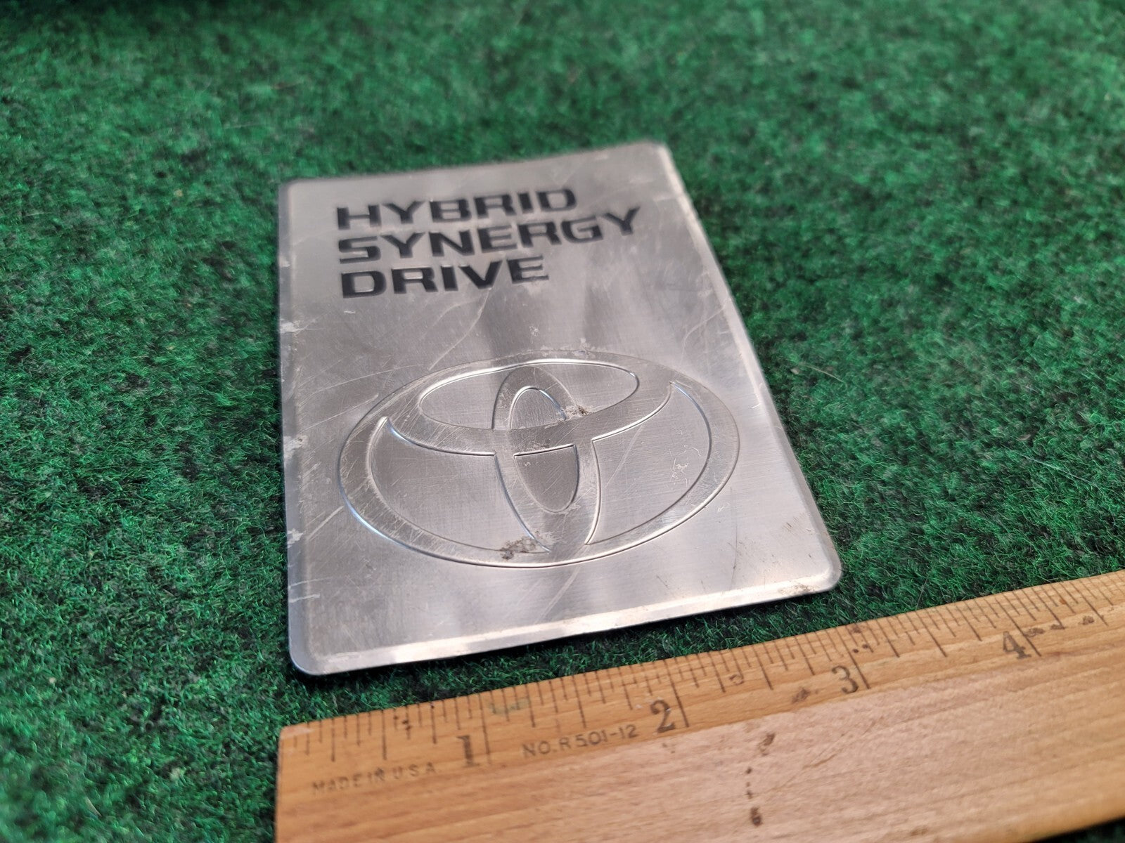 2004-2009 TOYOTA PRIUS HYBRID SYNERGY DRIVE DC CONVERTER EMBLEM BADGE OEM 2M3