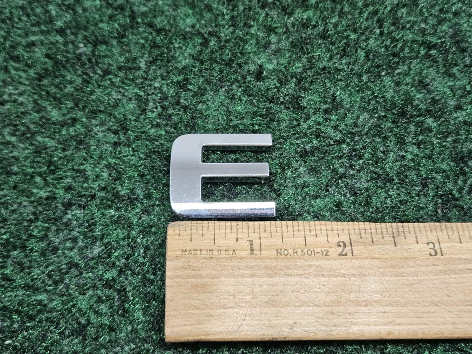 OEM Chrome "E" Hood Hatch E Individual Letter Emblem Badge Logo Nameplate 2S2