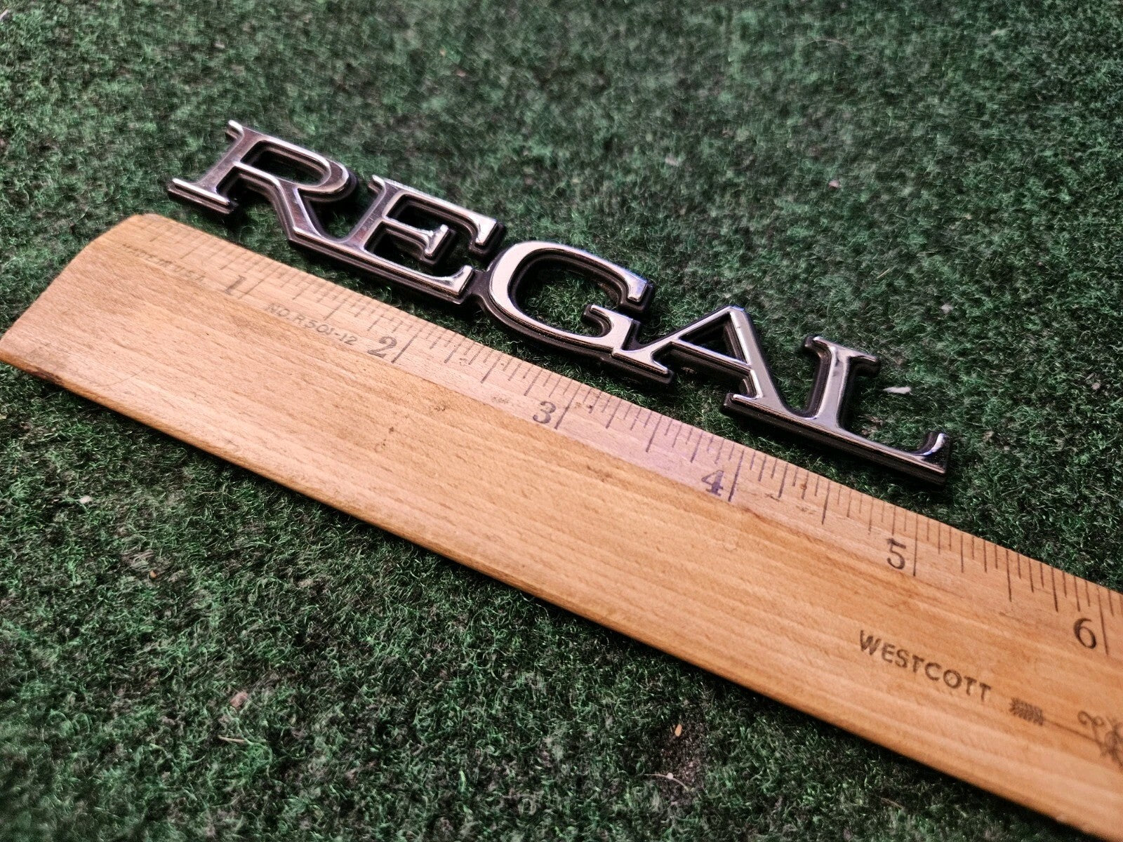 Buick OEM Regal Chrome 5.125" Emblem Badge Logo Nameplate Name Plate 4M6